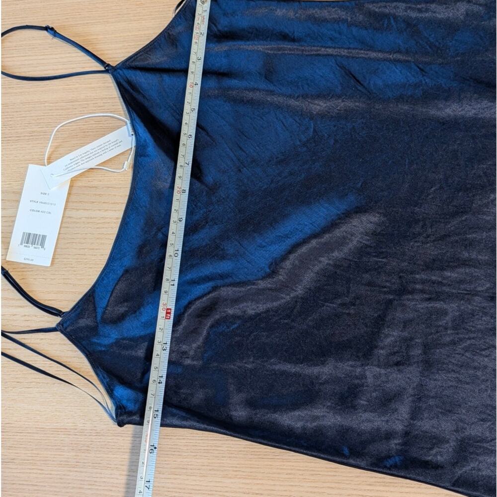Vince Navy Silk Slip Midi Dress - Picture 5 of 9
